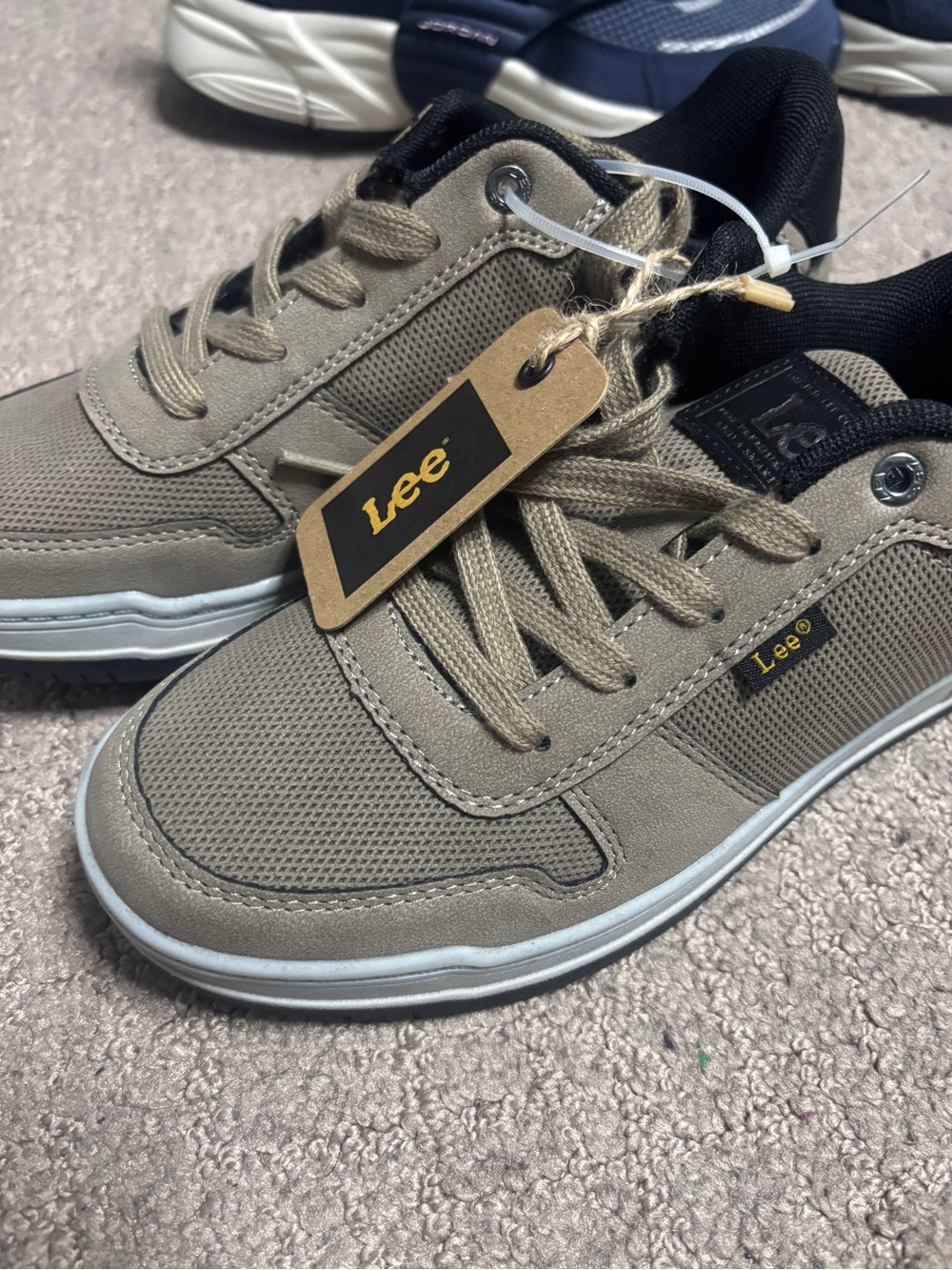 🔥Lee Kids Taupe/Beige Casual Sneakers